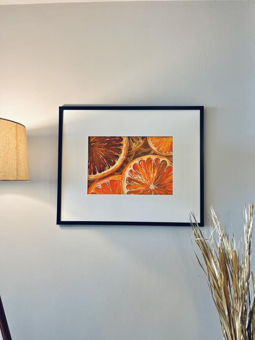 Blood Oranges shown in an interior, for a sense of scale