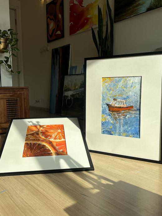 Blood Oranges shown in an interior, for a sense of scale