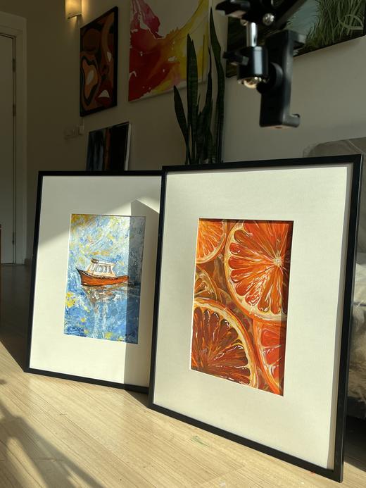 Blood Oranges shown in an interior, for a sense of scale
