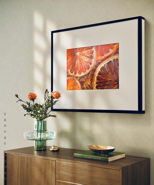 Blood Oranges shown in an interior, for a sense of scale